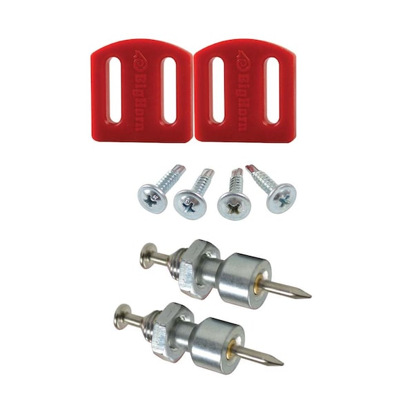 Big Horn Template Repair Kit - Includes 1 Pair of Stop & 1 Pair of Nail Assembly - Replaces Templaco RK-1 70144 - main